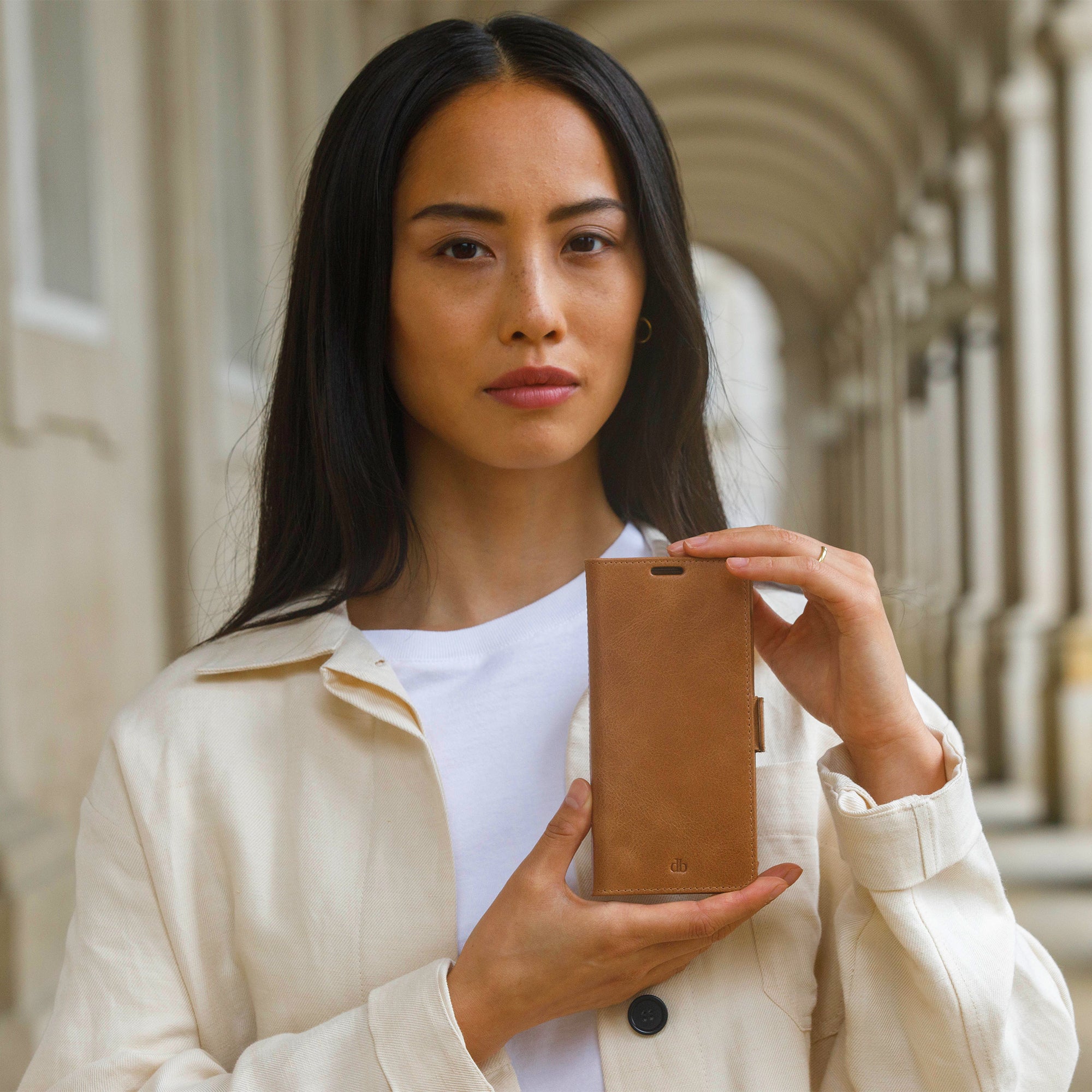 Dbramante1928 Lynge Leather Folio Case Samsung Galaxy A52 - Tan