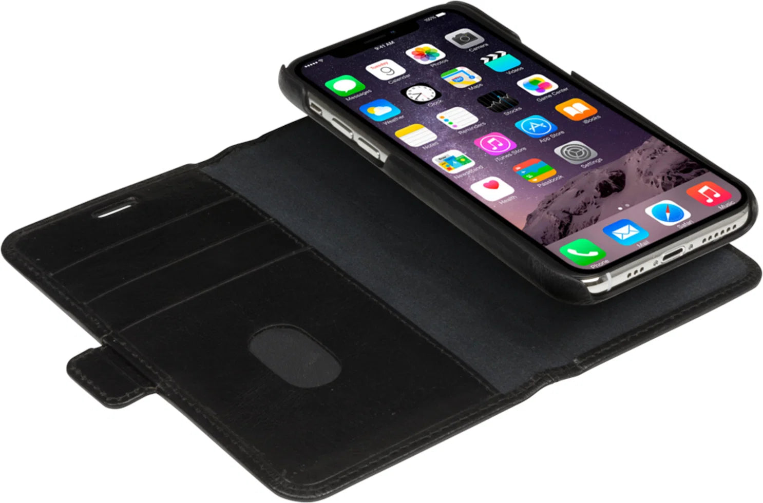 Dbramante1928 Lynge Leather Folio Case iPhone 11 Pro - Black