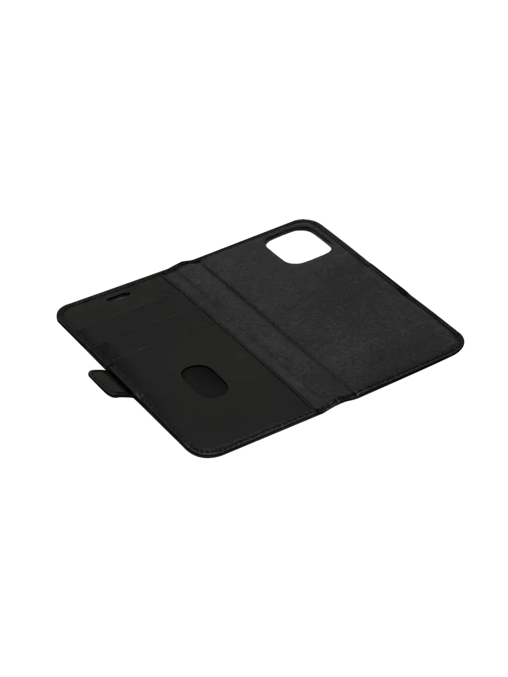 Dbramante1928 Lynge Leather Folio Case iPhone 12 / 12 Pro Black with FREE SCREEN GUARD