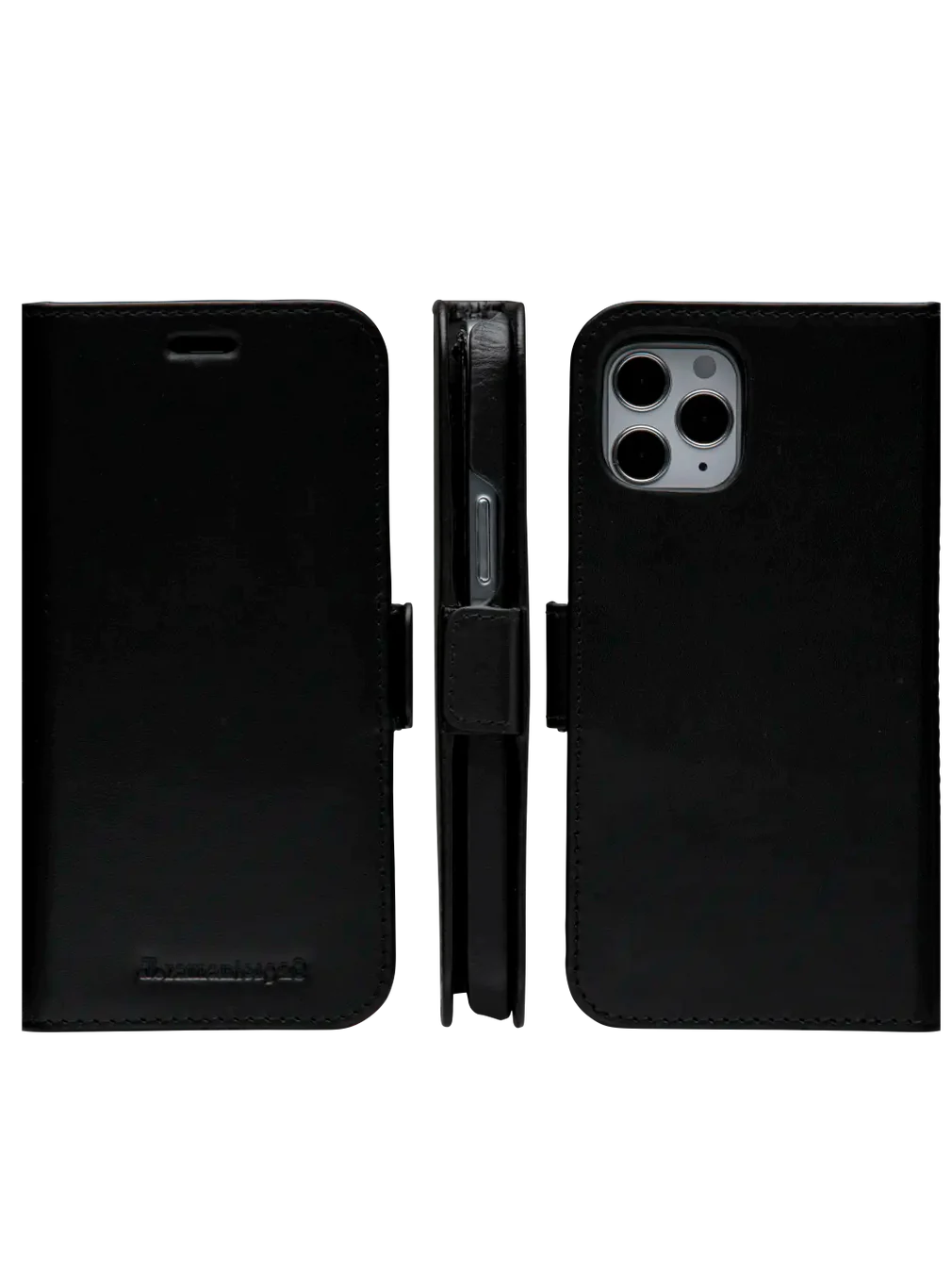 Dbramante1928 Lynge Leather Folio Case iPhone 12 / 12 Pro Black with FREE SCREEN GUARD