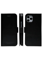 Dbramante1928 Lynge Leather Folio Case iPhone 12 / 12 Pro Black with FREE SCREEN GUARD