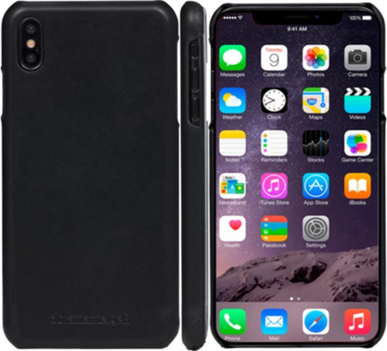 Dbramante1928 Lynge Leather Folio Case iPhone XS Max - Black