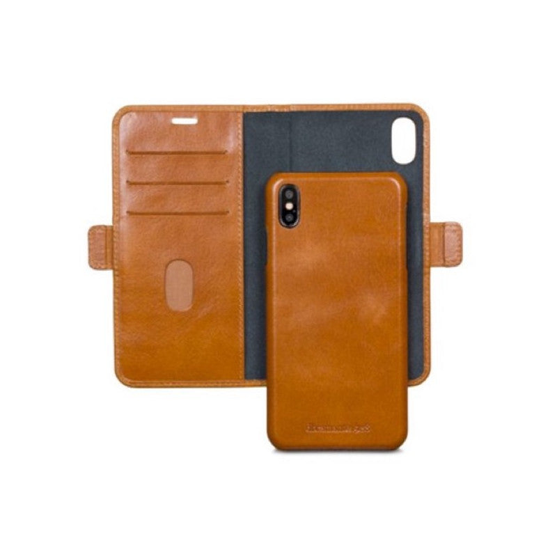 Dbramante1928 Lynge Leather Folio Case iPhone XS Max - Tan