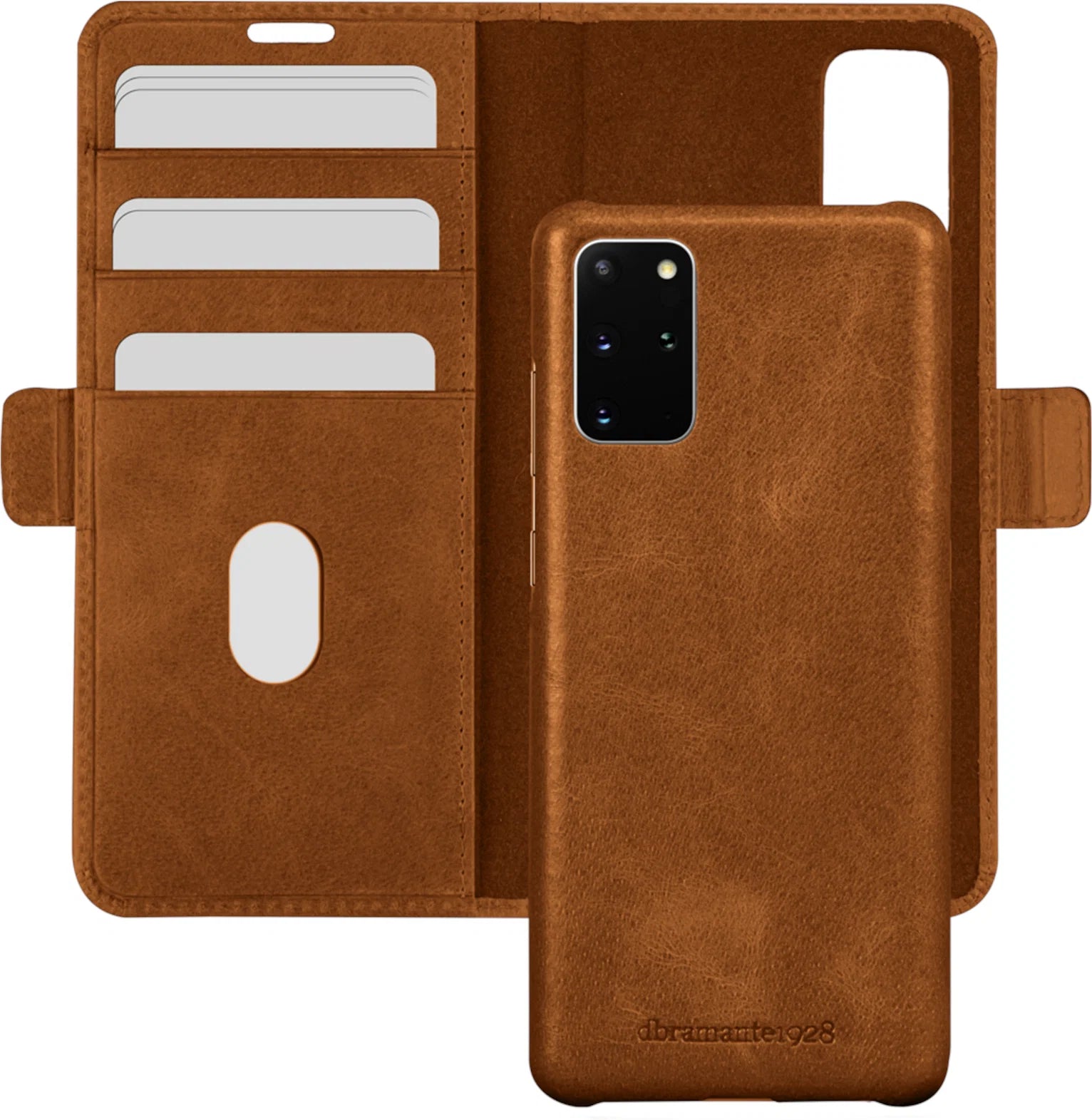 Dbramante1928 Lynge Leather Folio Case S20 Plus 6.7 inch - Tan