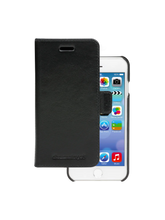 Load image into Gallery viewer, Dbramante1928 Lynge Leather Folio Case iPhone SE 3rd / 2nd / 8 / 7 Black - BONUS Screen Protector