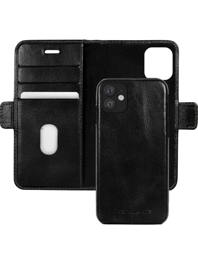 Dbramante1928 Lynge Leather Folio Case iPhone SE 3rd / 2nd / 8 / 7 - Black