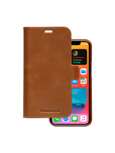 Load image into Gallery viewer, Dbramante1928 Lynge Leather Folio Case iPhone SE 3rd / 2nd / 8 / 7 Tan - BONUS Screen Protector