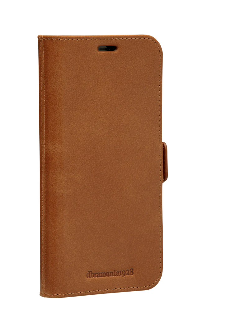 Dbramante1928 Lynge Leather Folio Case iPhone SE 3rd / 2nd / 8 / 7 Tan - BONUS Screen Protector