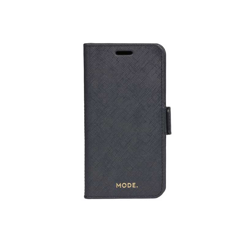 Dbramante1928 Milano Saffiano Leather Folio Case iPhone 11 Pro / X / XS - Night Black (BONUS Screen Protector!!)