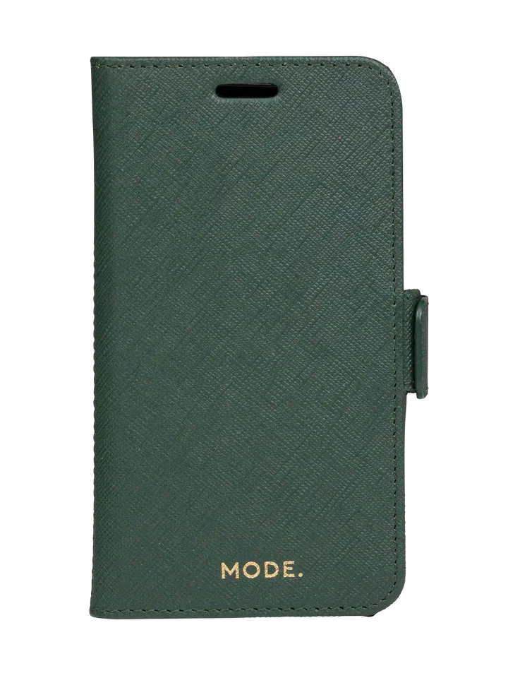Dbramante1928 Milano Saffiano Leather Folio Case iPhone 11 Pro / X / XS - Evergreen (BONUS Screen Protector!!)
