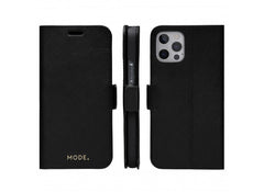 Dbramante1928 Milano Saffiano Leather Folio Case iPhone 12 Pro Max - Night Black