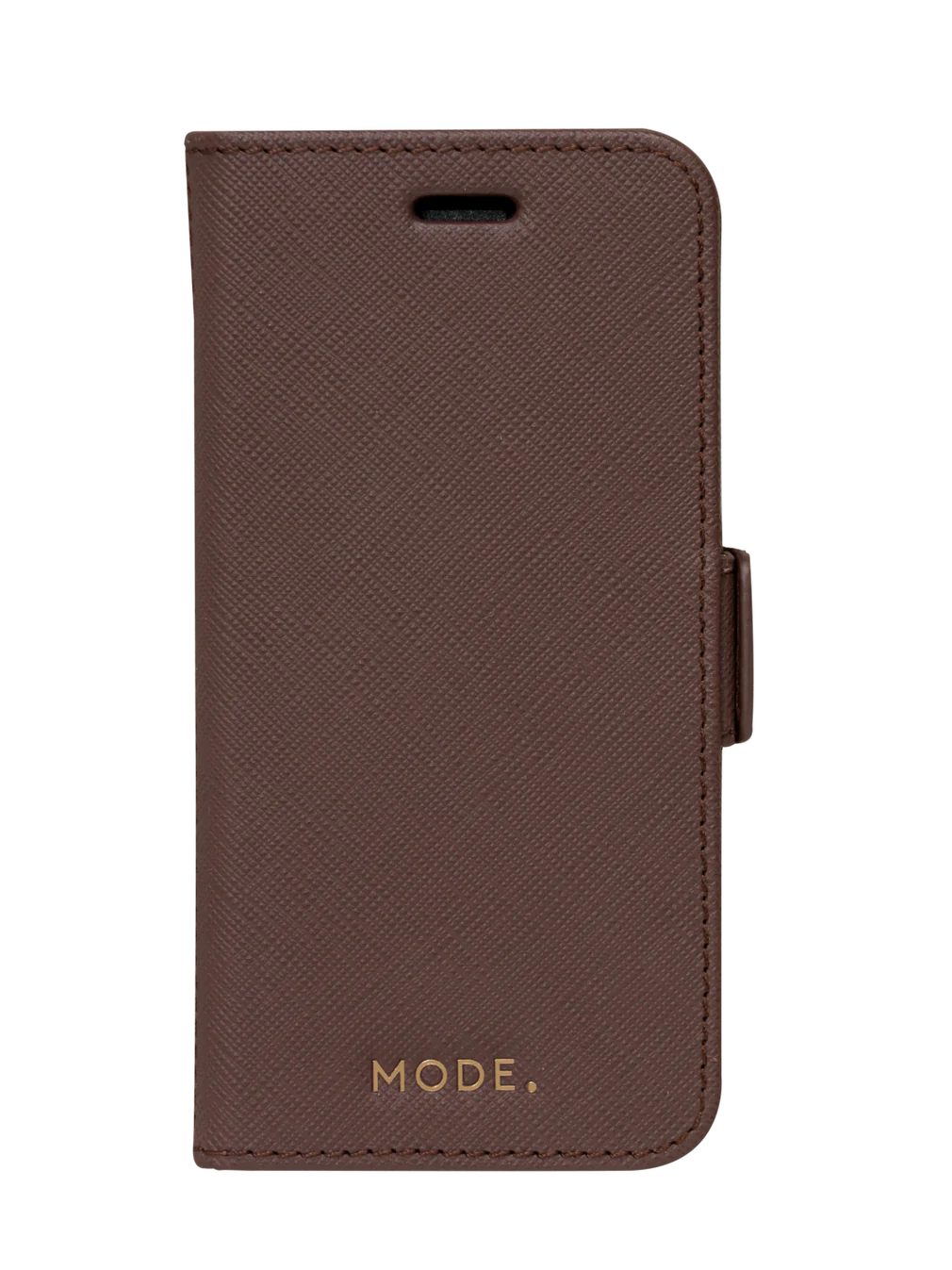Dbramante1928 Milano Saffiano Leather Folio Case iPhone SE 3rd / 2nd / 8 / 7 - Dark Chocolate