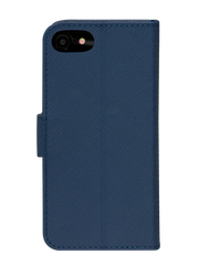 Dbramante1928 Milano Saffiano Leather Folio Case iPhone SE 3rd / 2nd / 8 / 7 - Ocean Blue