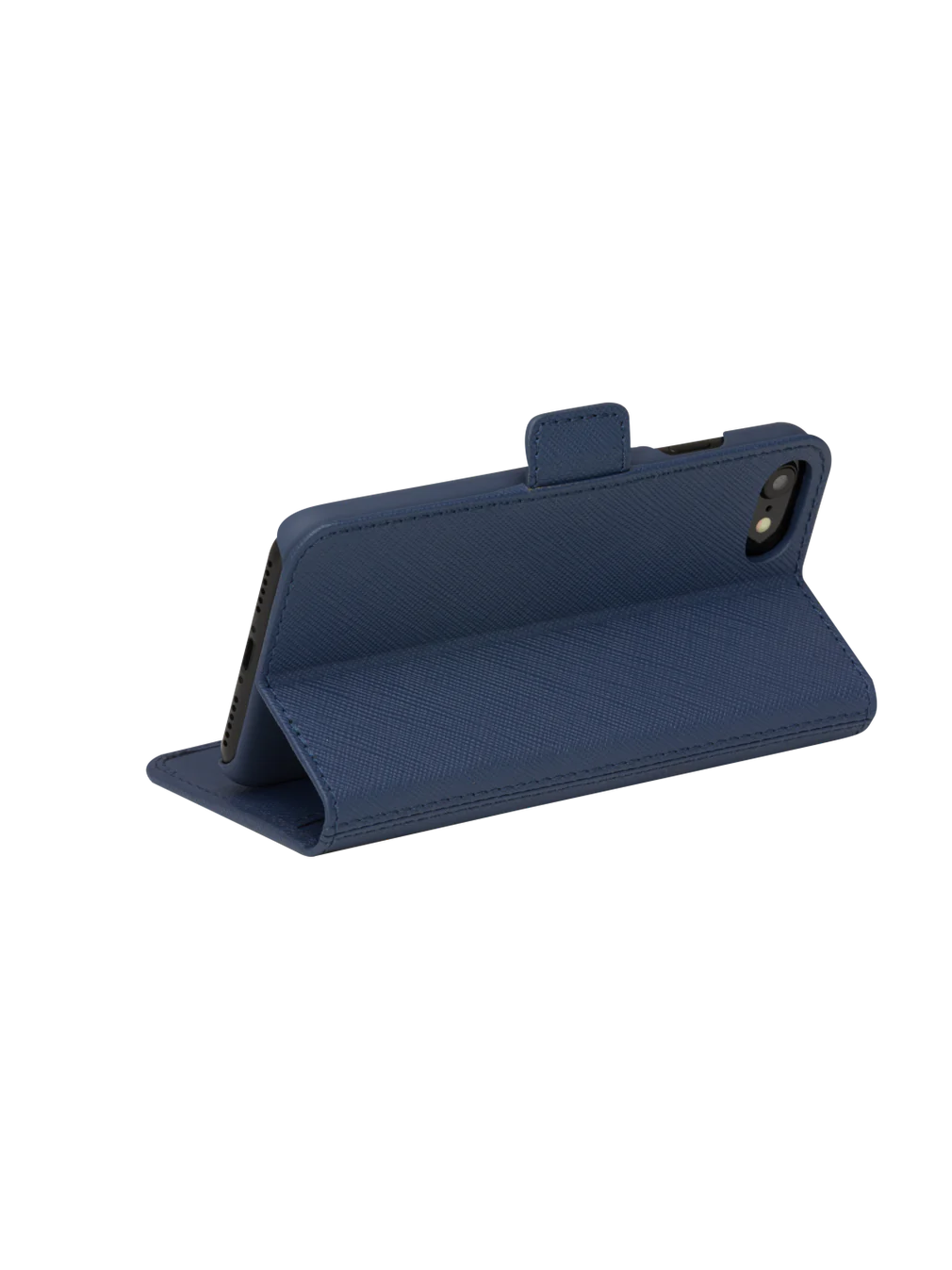 Dbramante1928 Milano Saffiano Leather Folio Case iPhone SE 3rd / 2nd / 8 / 7 - Ocean Blue