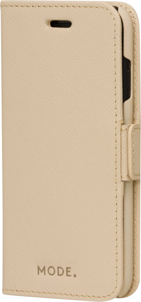 Dbramante1928 Milano Saffiano Leather Folio Case iPhone SE 3rd / 2nd / 8 / 7 - Sahara Sand