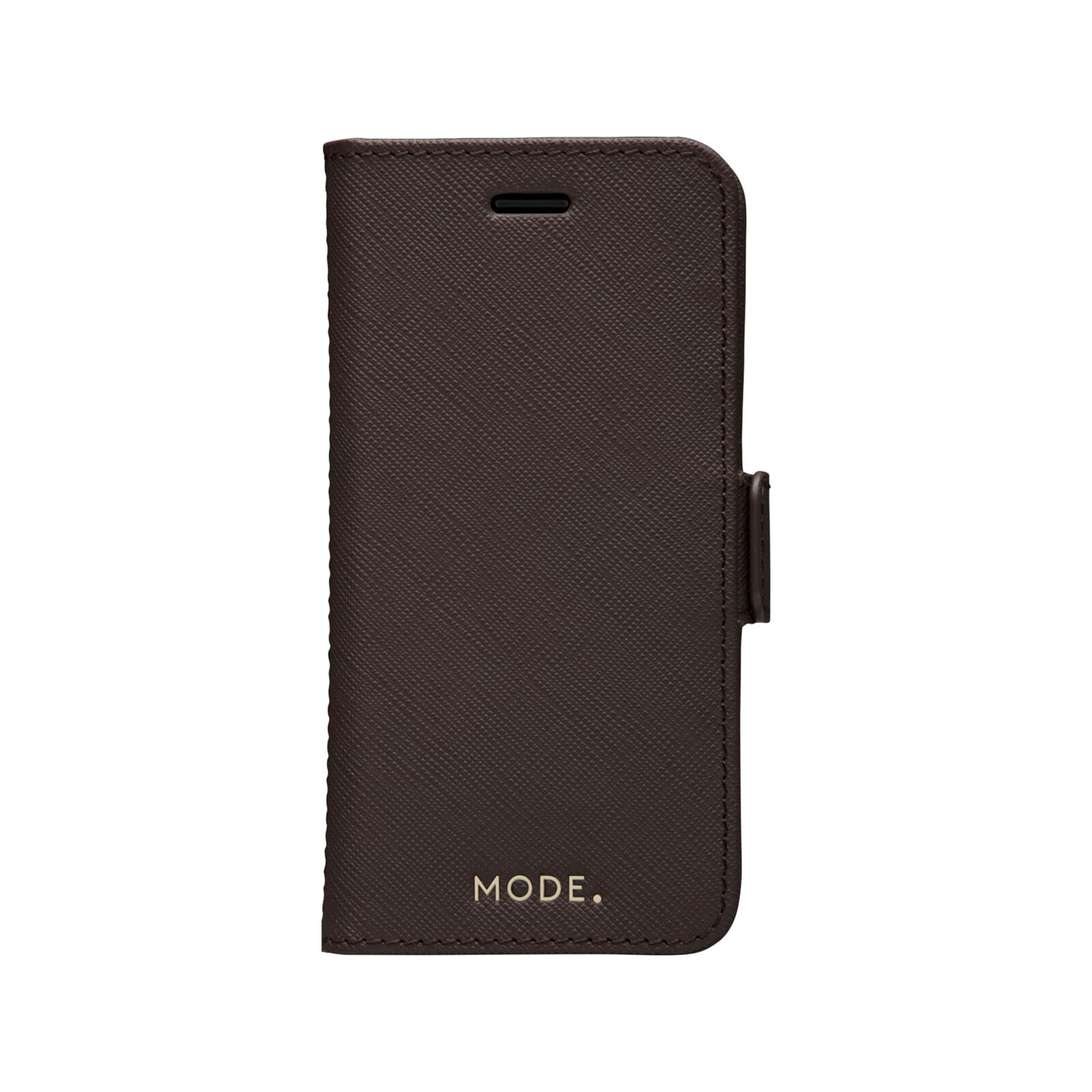 Dbramante1928 New York Leather Folio Case iPhone SE 3rd / 2nd / 8 / 7 Dark Chocolate - BONUS Screen Protector