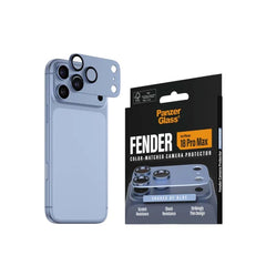 PanzerGlass Fender Camera Lens Protector for iPhone 18 Pro Max 6.9 - Crystal/Ocean Blue