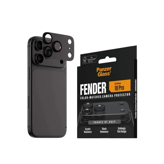 PanzerGlass Fender Camera Lens Protector for iPhone 18 Pro 6.3 - Charcoal Grey