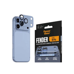 PanzerGlass Fender Camera Lens Protector for iPhone 18 Pro 6.3 - Crystal/Ocean Blue