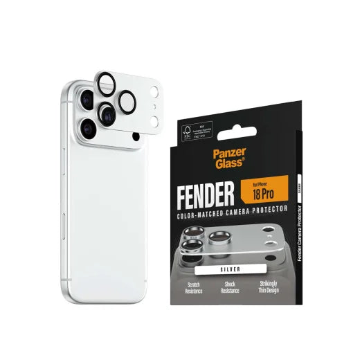 PanzerGlass Fender Camera Lens Protector for iPhone 18 Pro 6.3 - Silver
