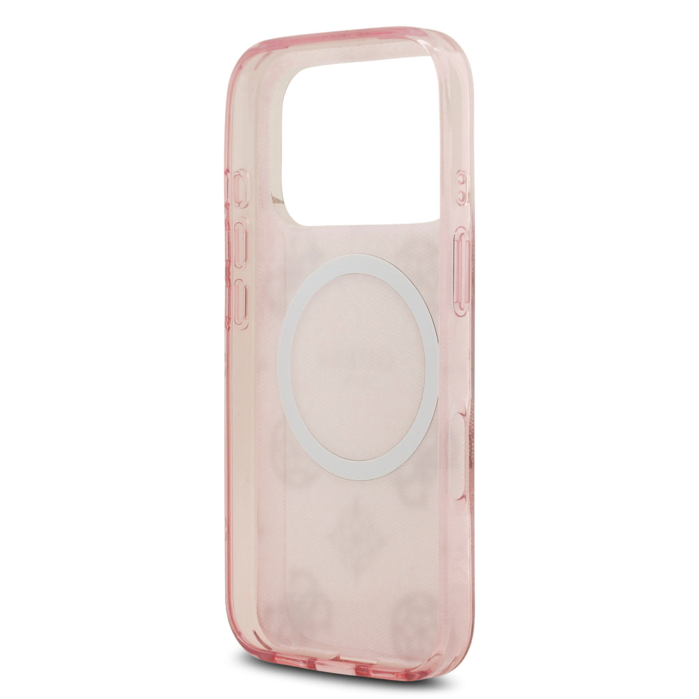 guess case for iphone 17 pro pink button access