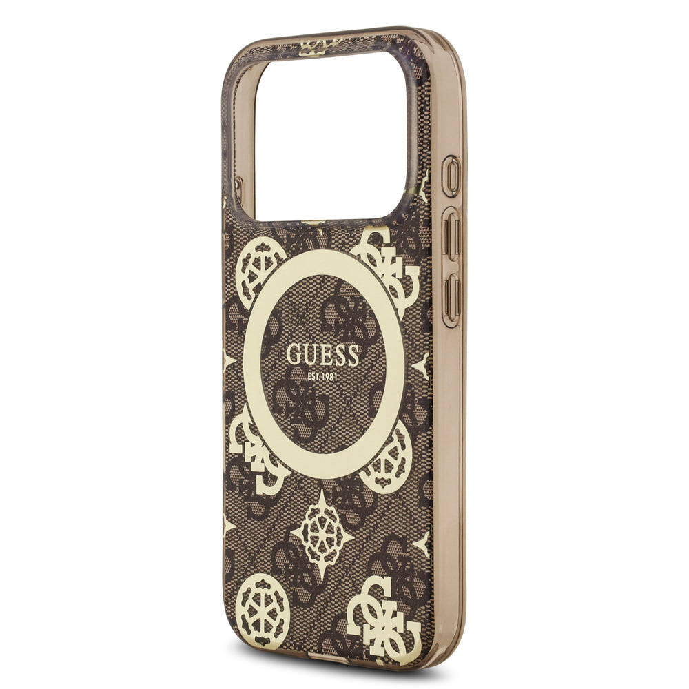 guess case for iphone 17 pro brown camera ring