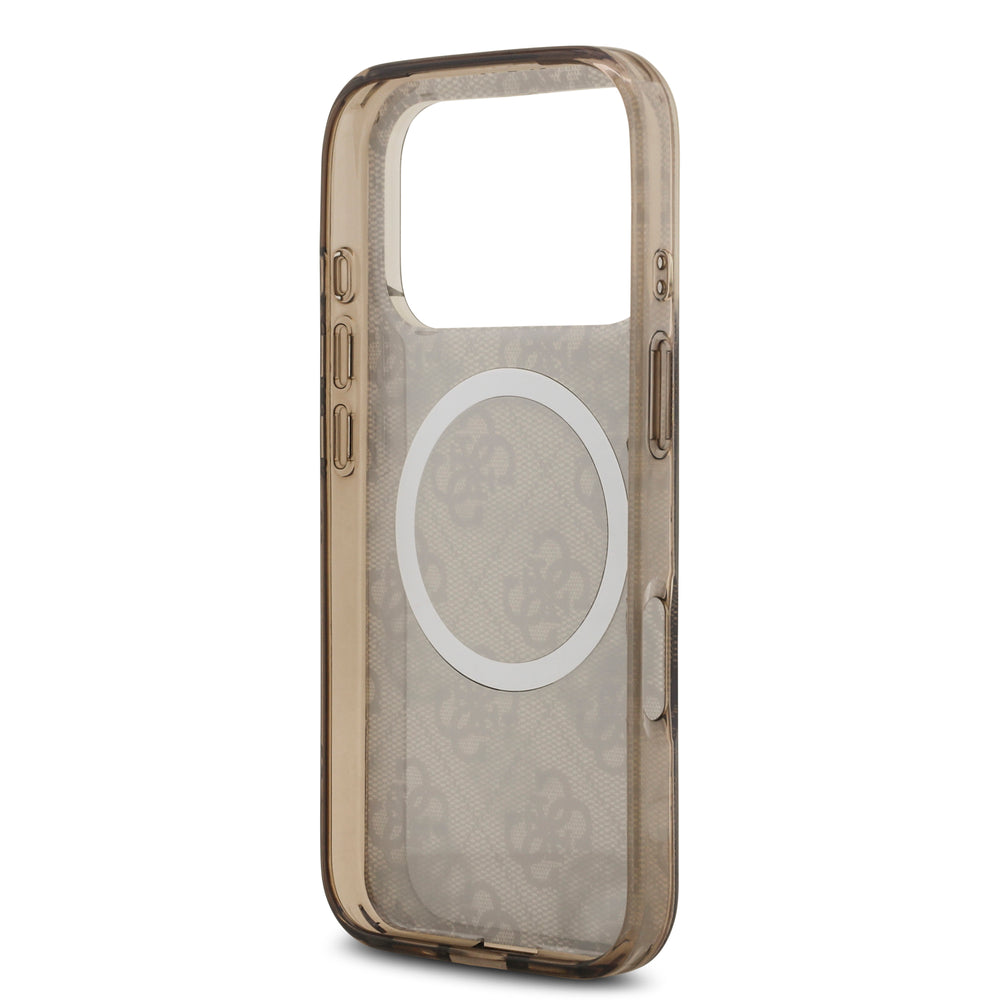 guess case for iphone 17 pro brown button access