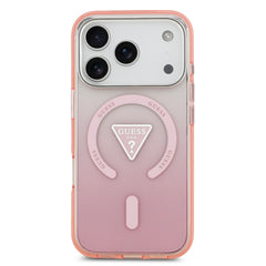 guess case for iphone 17 pro pink side profile