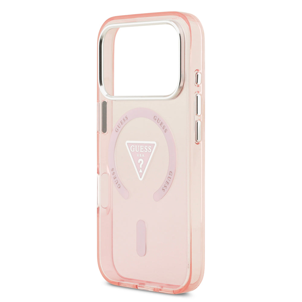 guess case for iphone 17 pro pink camera ring