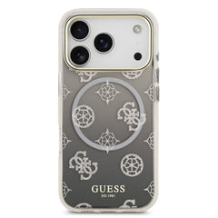 guess glitter case for iphone 17 pro grey side profile