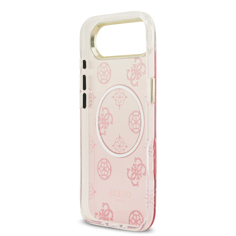 guess glitter case for iphone 17 air pink button access