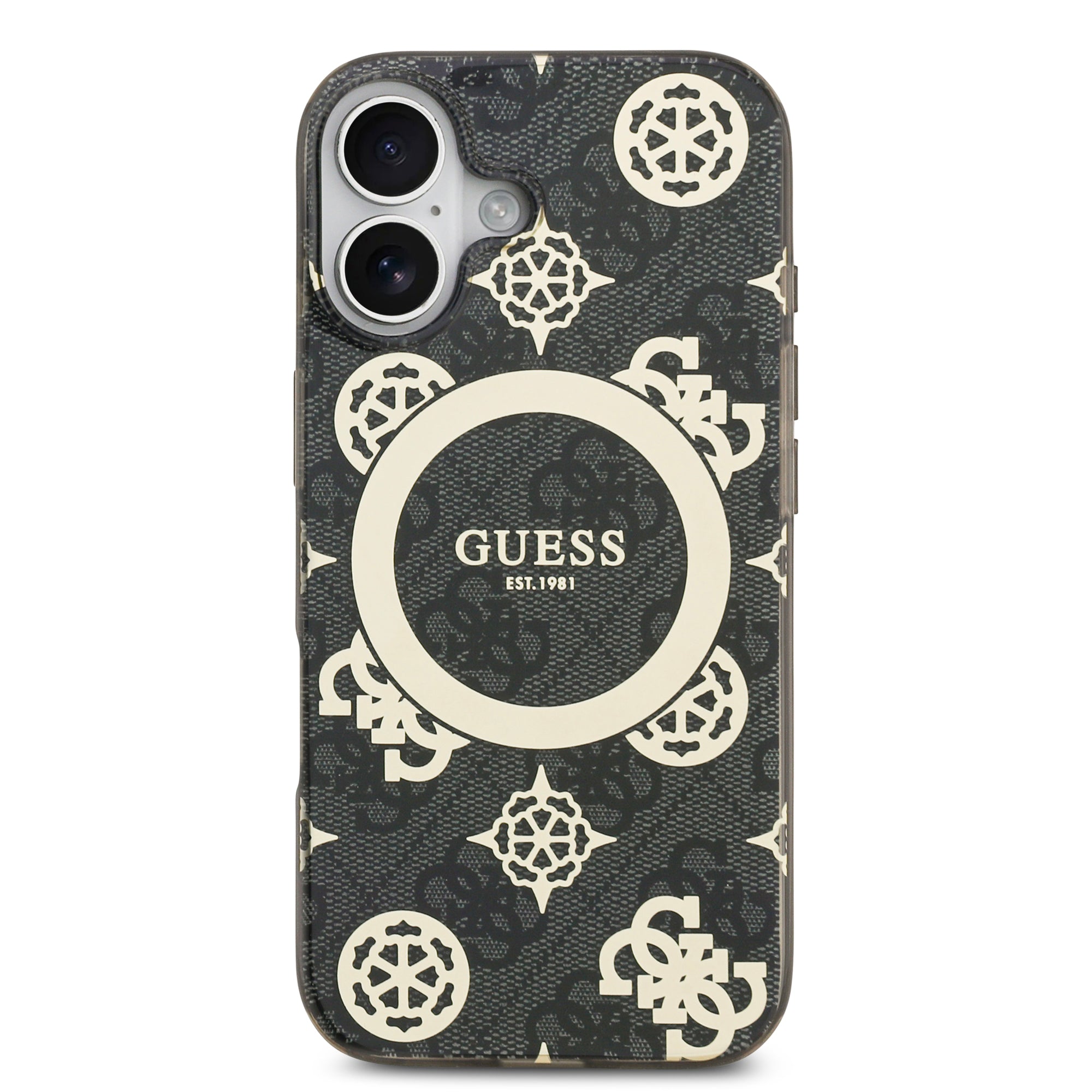 guess case for iphone 17 standard black side profile