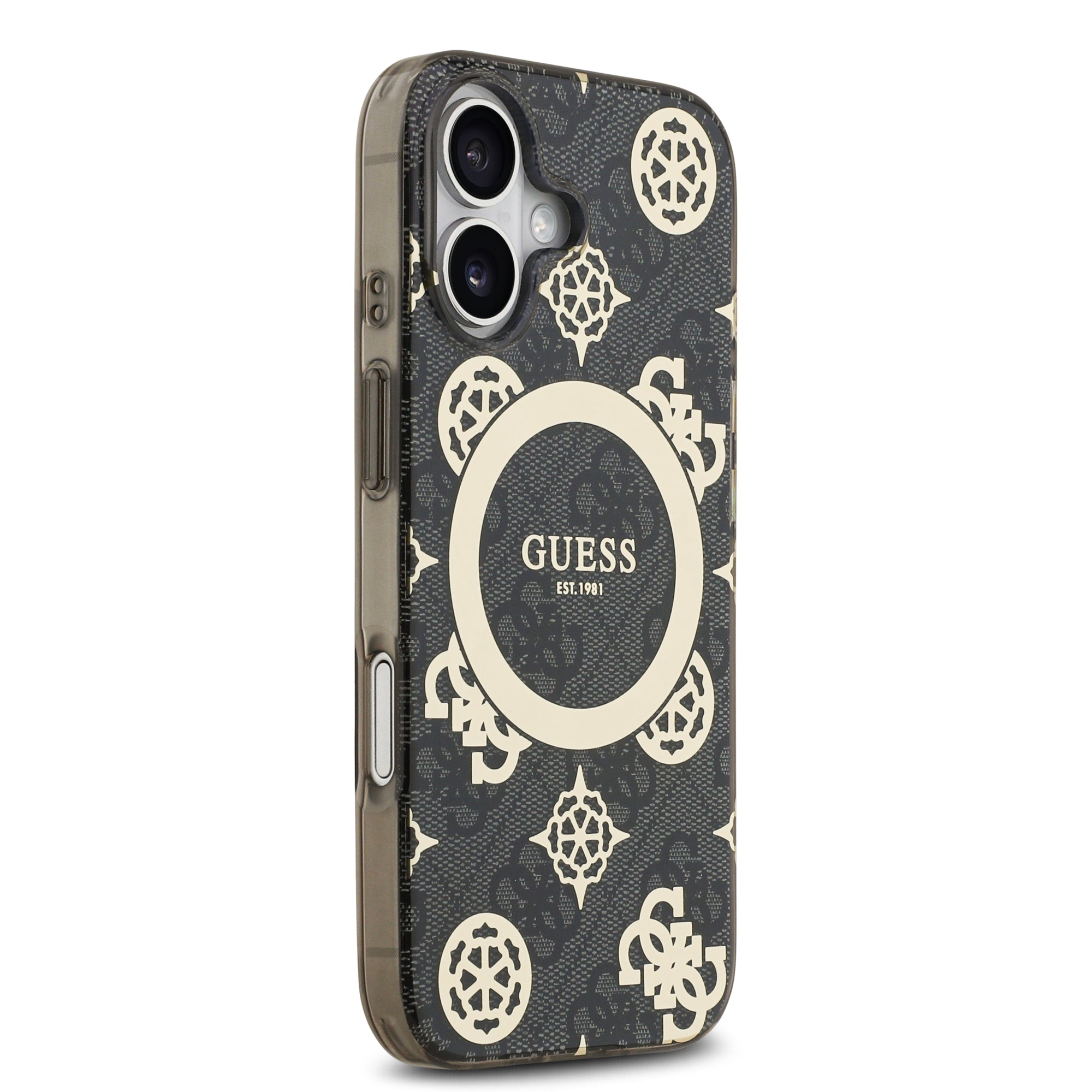 guess case for iphone 17 standard black angle view