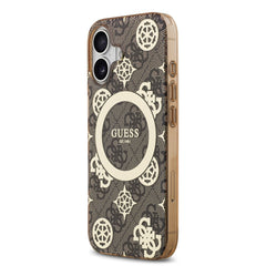 guess case for iphone 17 standard brown back design