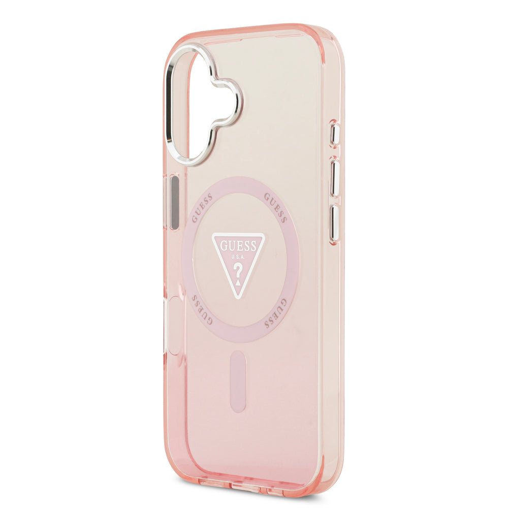 guess case for iphone 17 standard pink camera ring