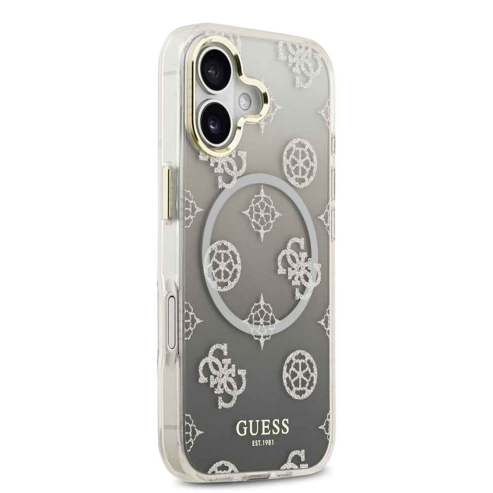 guess glitter case for iphone 17 standard grey angle view