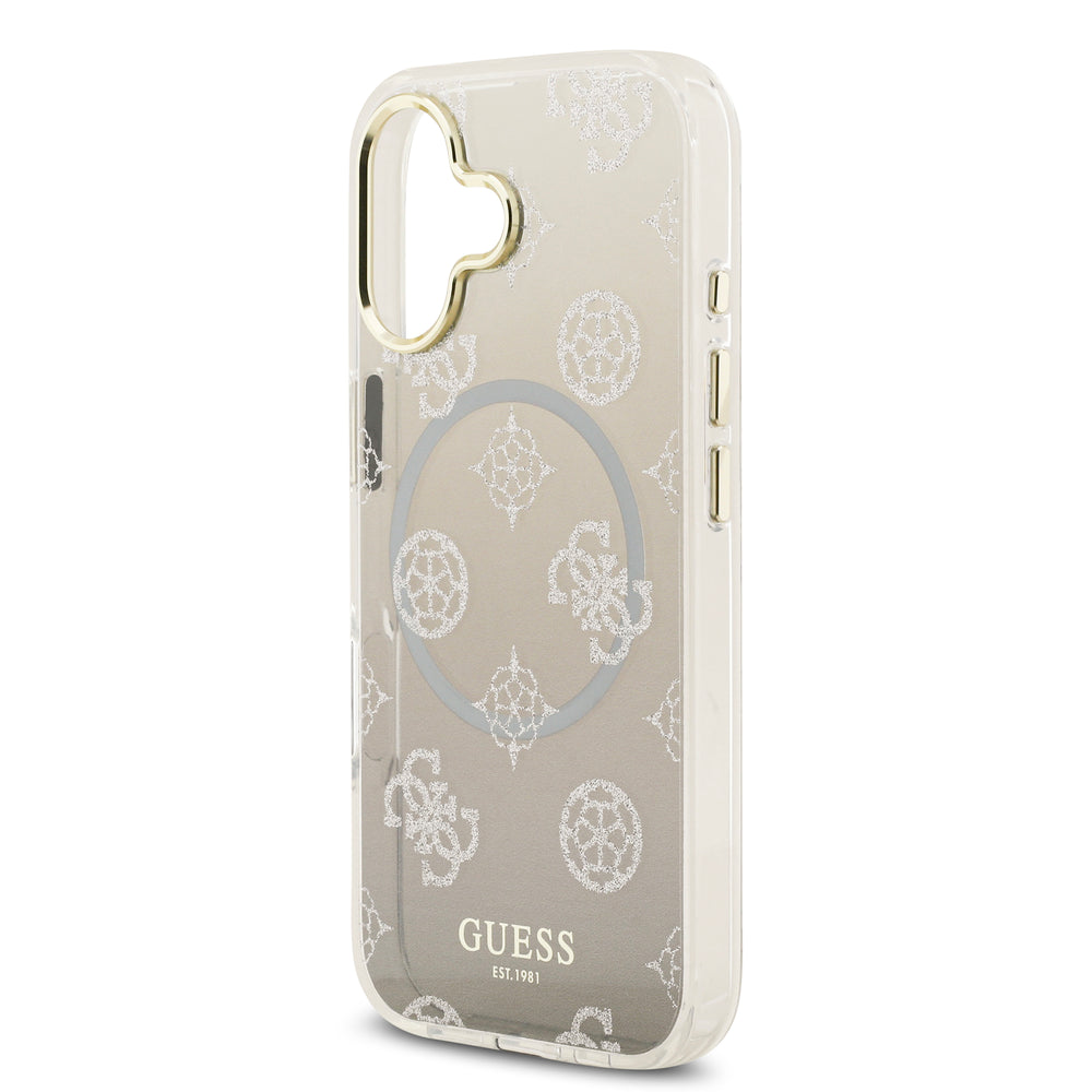 guess glitter case for iphone 17 standard grey camera ring