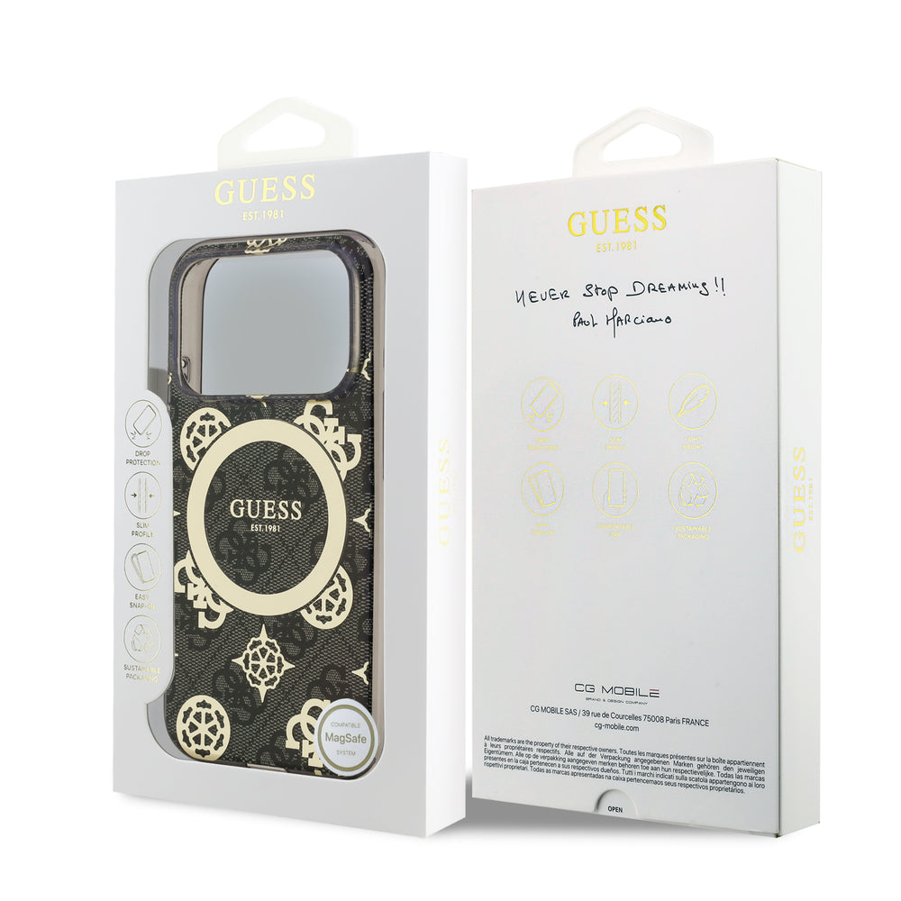 guess case for iphone 17 pro max black edge detail