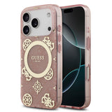 guess case for iphone 17 pro max pink front view