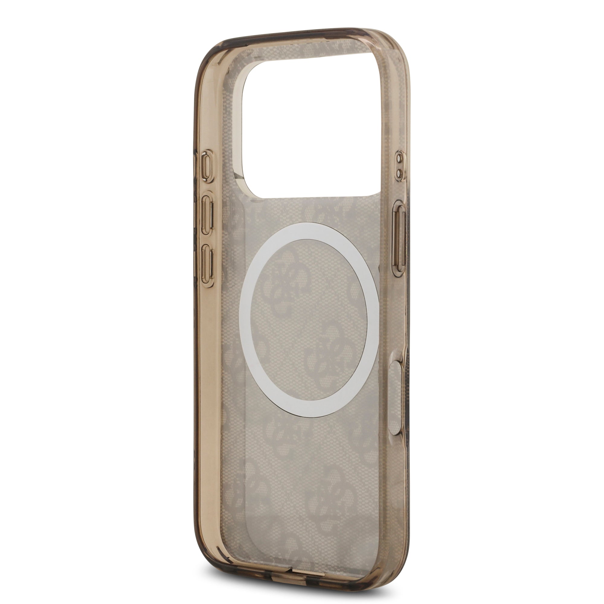 guess case for iphone 17 pro max brown button access