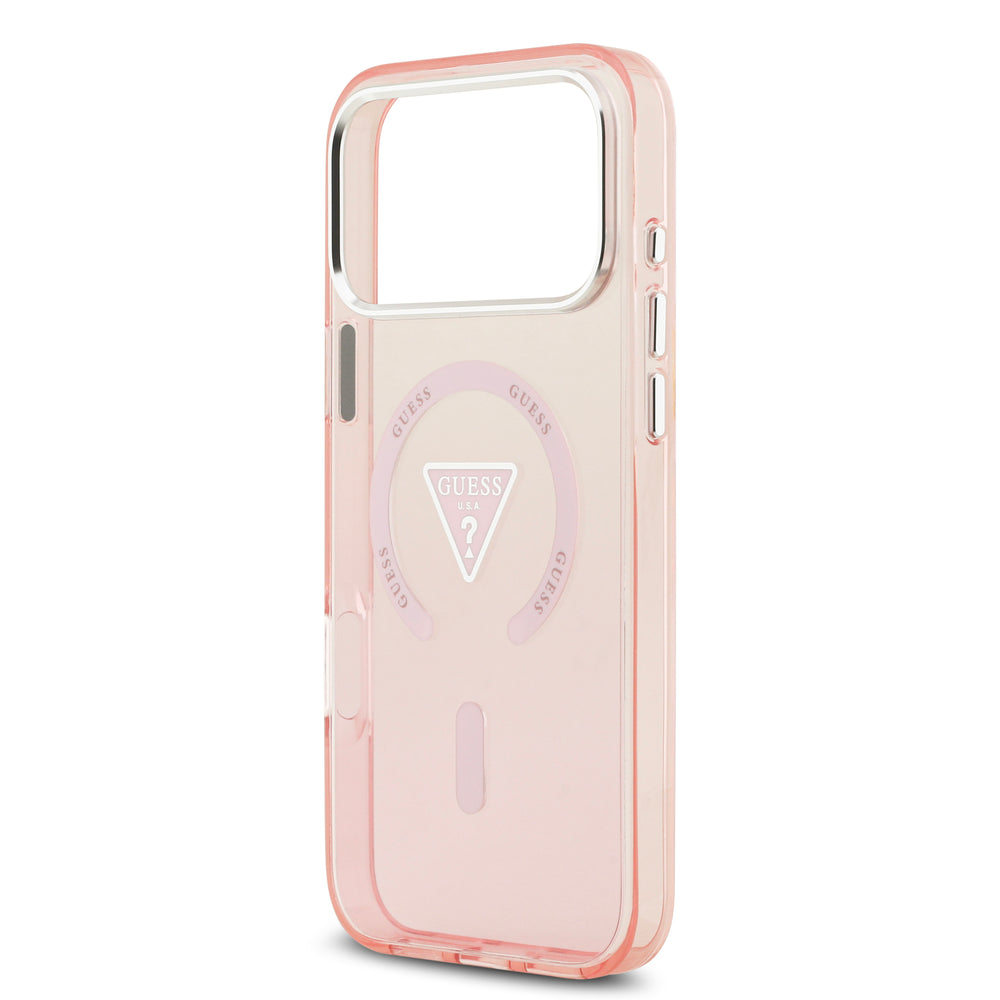 guess case for iphone 17 pro max pink camera ring