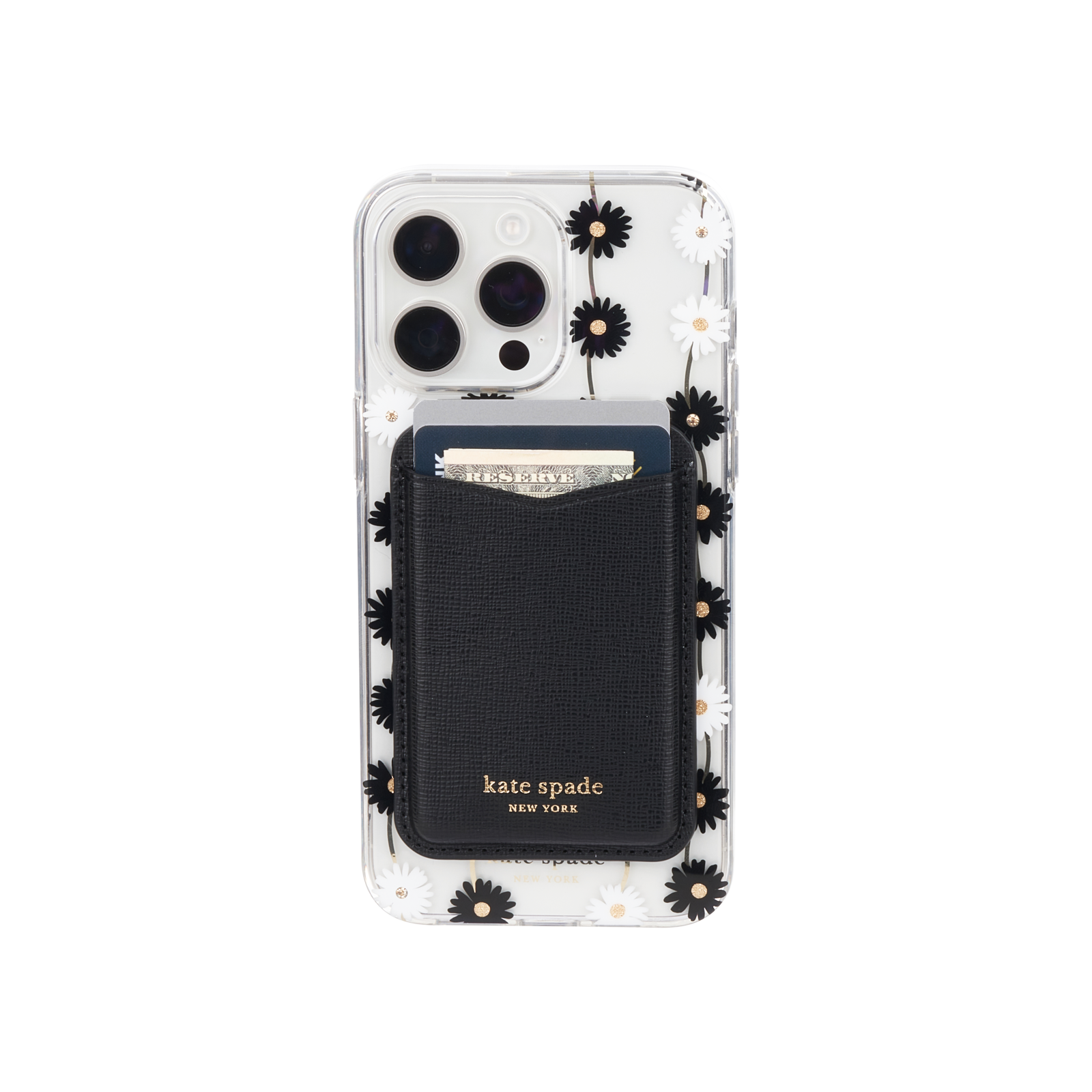 Kate Spade New York MagSafe Card Holder Magnetic Wallet - Black