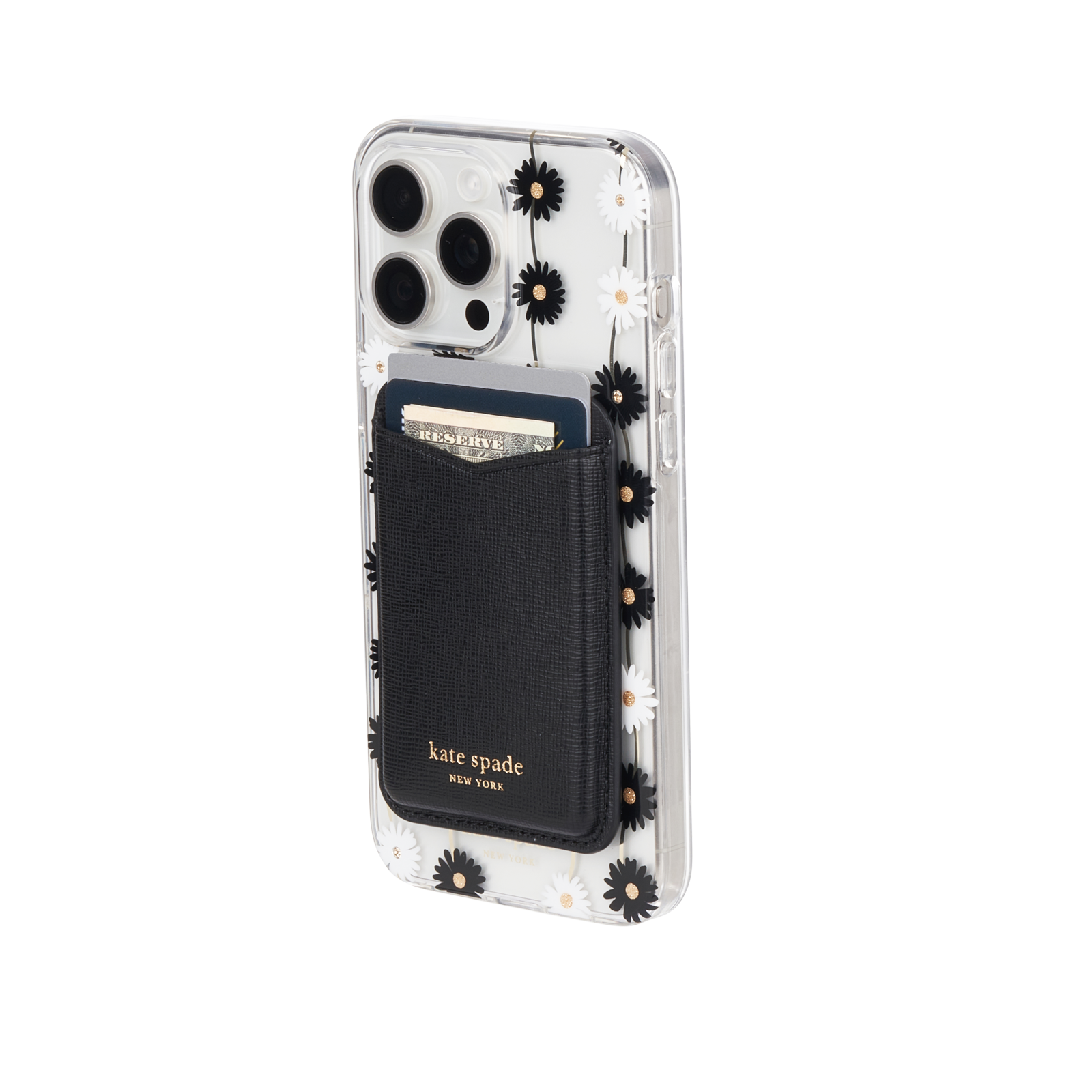 Kate Spade New York MagSafe Card Holder Magnetic Wallet - Black