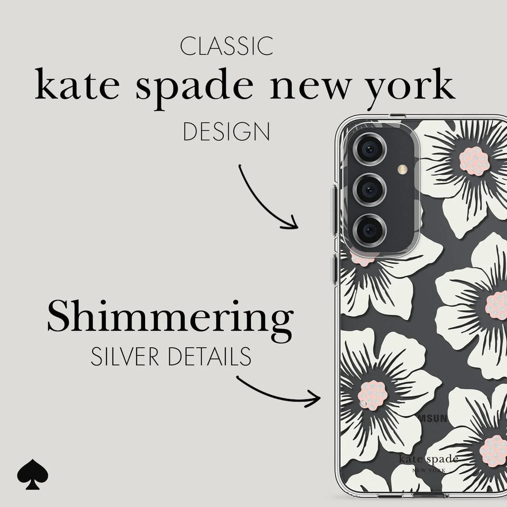 Kate Spade Clear Case Samsung S24 Standard 6.2 inch - Hollyhock