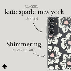 Kate Spade Clear Case Samsung S24 Plus 6.7 inch - Hollyhock