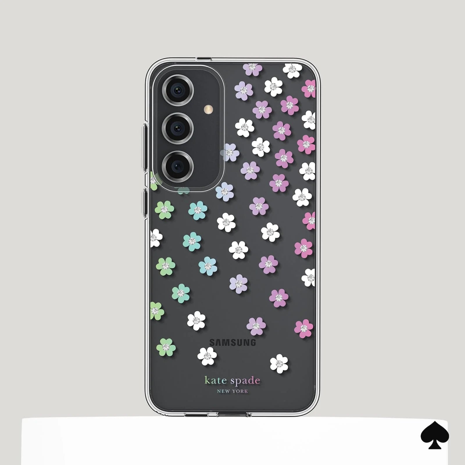 Kate Spade Clear Case Samsung S24 Standard 6.2 inch - Scattered Flowers