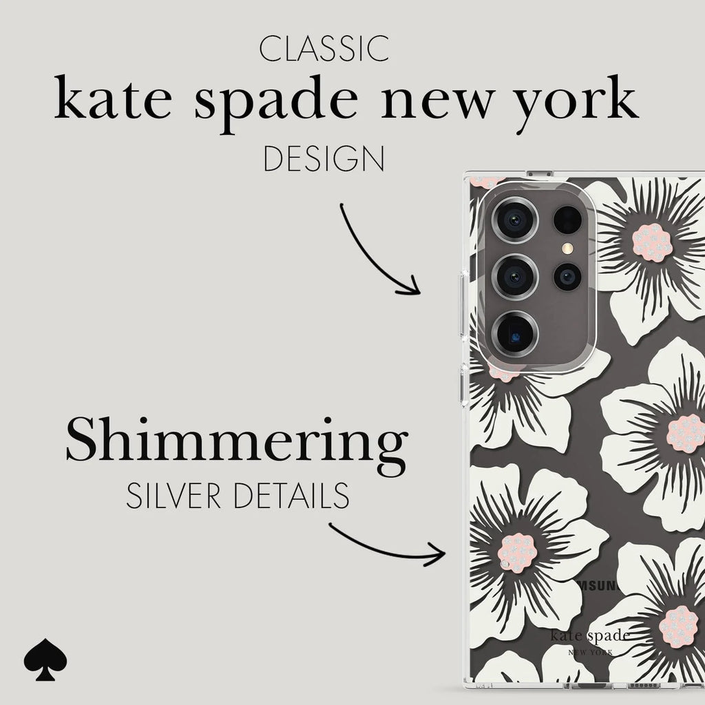 Kate Spade Clear Case Samsung S24 Ultra 6.8 inch - Hollyhock
