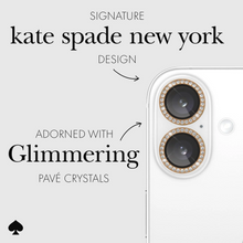 Load image into Gallery viewer, Kate Spade Aluminum Ring Lens Protector iPhone 16 &amp; 16 Plus - Set in Stone