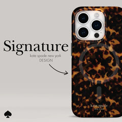 Kate Spade New York MagSafe Case iPhone 15 Pro 6.1" - Tortoise