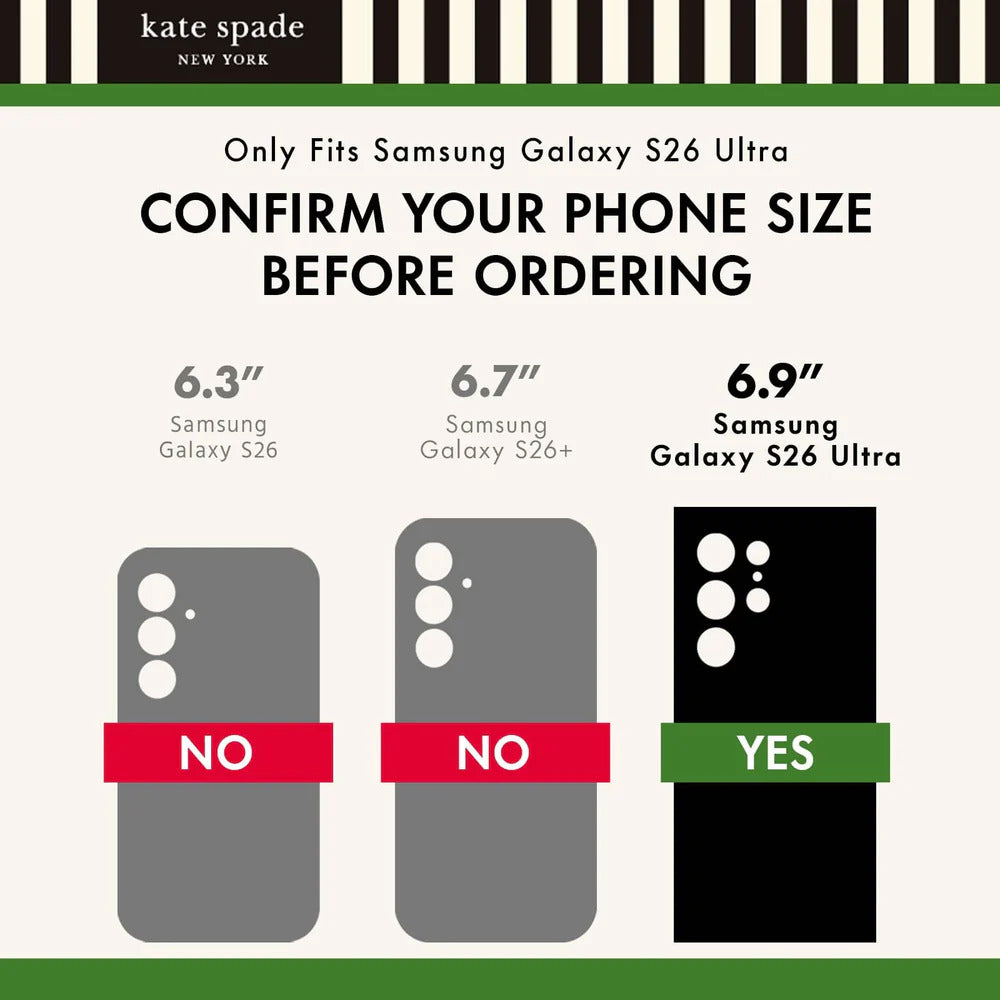 Kate Spade Flowerbed Magnet Case Samsung S26 Ultra